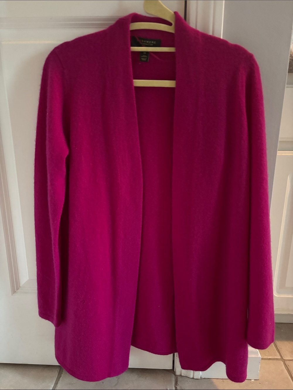 Cashmere Charter Club Luxury Fuchsia Women's Cardigan